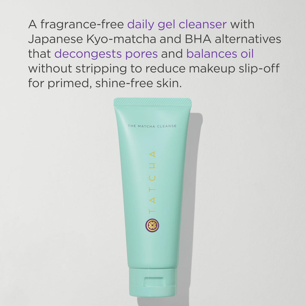 TATCHA The Matcha Cleanse | Daily Gel Cleanser for Pore Decongestion & Oil Balance | 5 oz