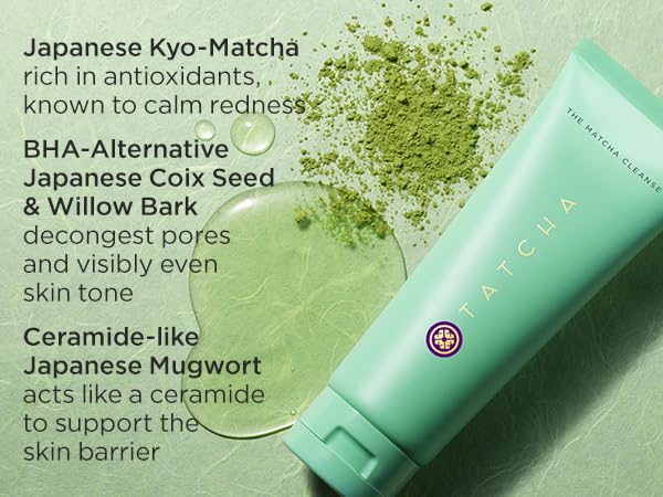 TATCHA The Matcha Cleanse | Daily Gel Cleanser for Pore Decongestion & Oil Balance | 5 oz