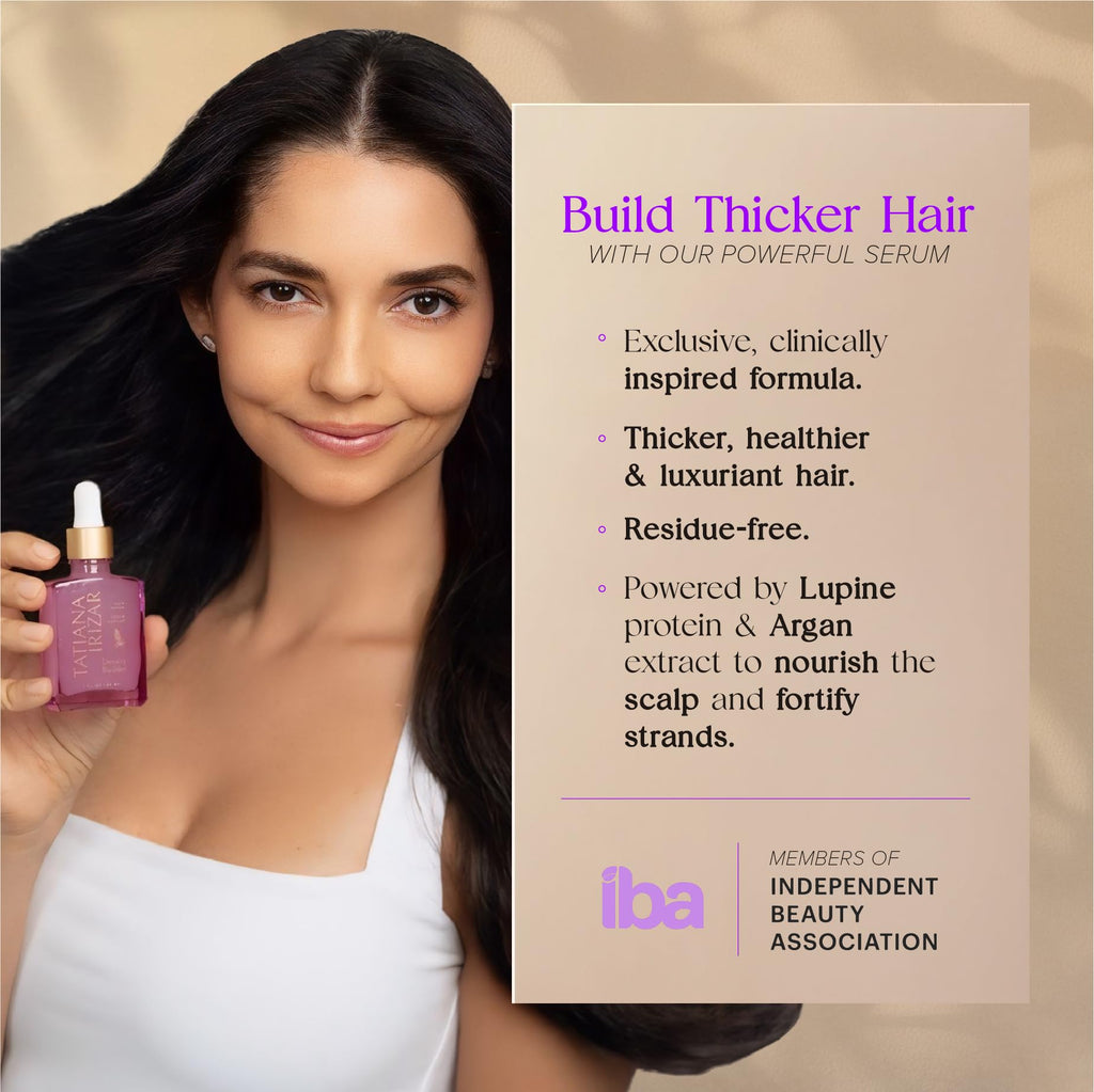Tatiana Irizar Density Builder Hair Serum – Thickening for Women, USA Made, 30ml
