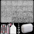 Tatiwoo 20000Pcs Clear Crystal Flatback Jelly Rhinestones – Mixed Sizes for DIY Crafts
