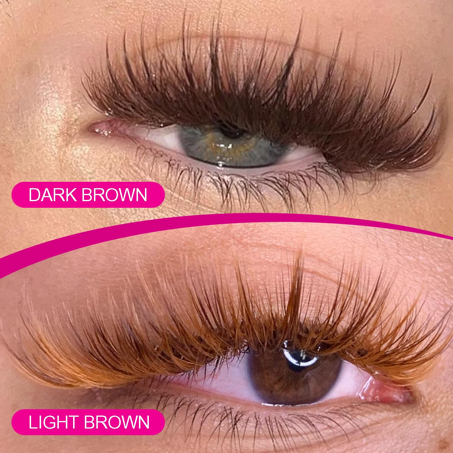 TDANCE Dark Brown Lash Extensions – Premium 0.03-0.15mm, C/CC/D/DD/J Curl, 8-15mm | Korean PBT