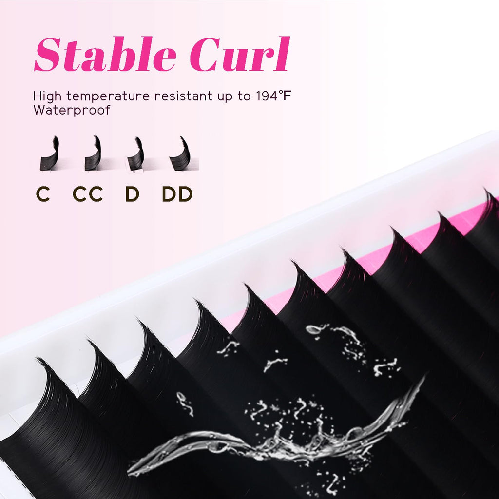 TDANCE Cashmere Easy Fan Lash Extensions 0.05mm C Curl 14mm – Mega Volume