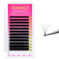 TDANCE Cashmere Easy Fan Lash Extensions – Self Fanning 0.03mm DD Curl, 14mm