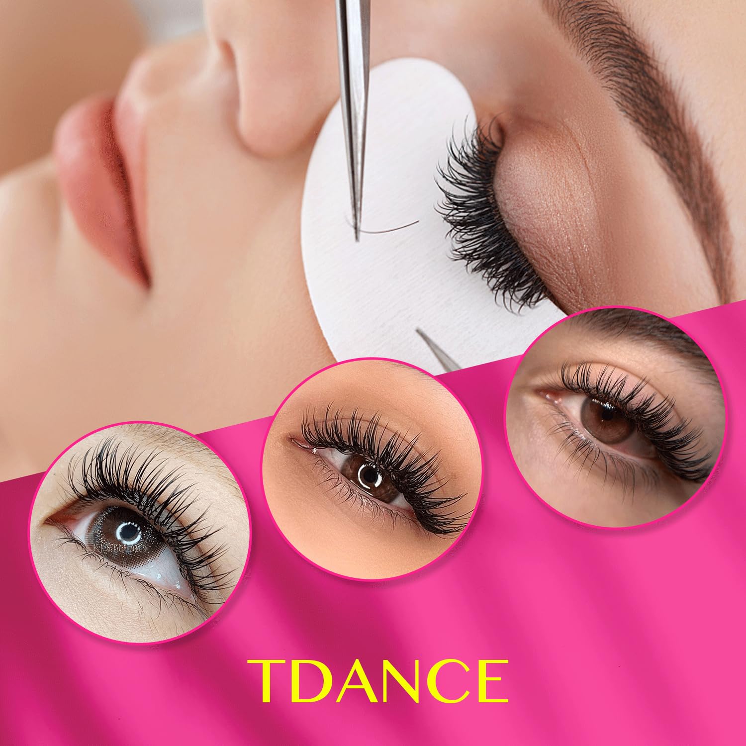 TDANCE Flat Lashes Eyelash Extensions 0.15/0.2mm – Ellipse Air Flat, Matte Black, 13mm | Salon Use