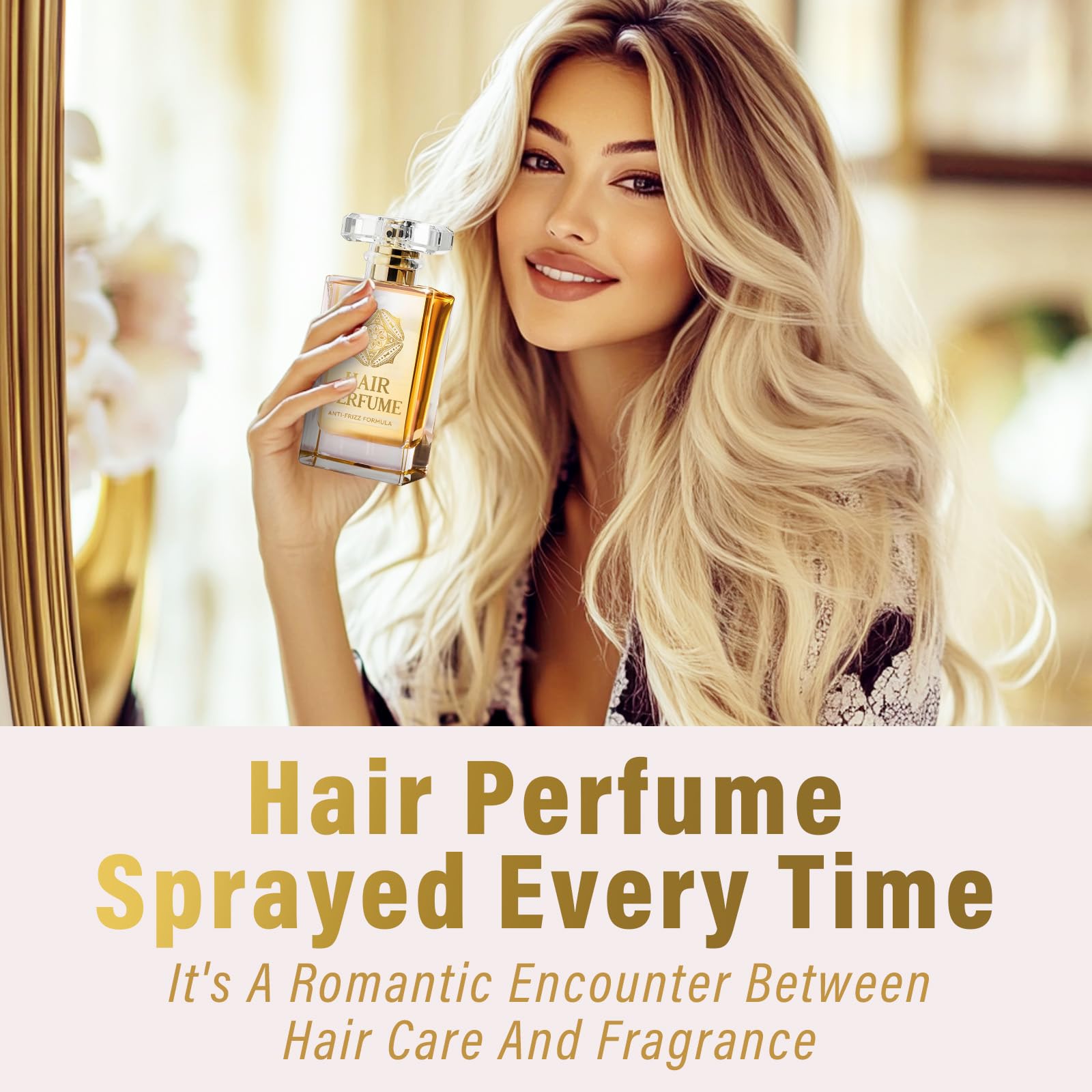 TDZLDM Hair Perfume – Natural Scented Leave-In Conditioning Spray for Dry & Frizzy Hair