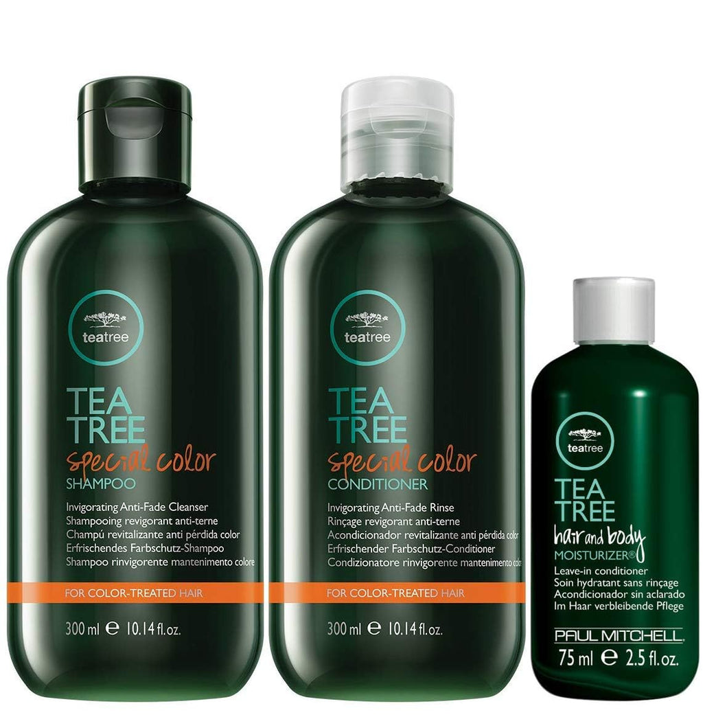 Tea Tree Tingle & Color Indulgence Set (1.8 lb) – Shampoo, Conditioner & Moisturizer