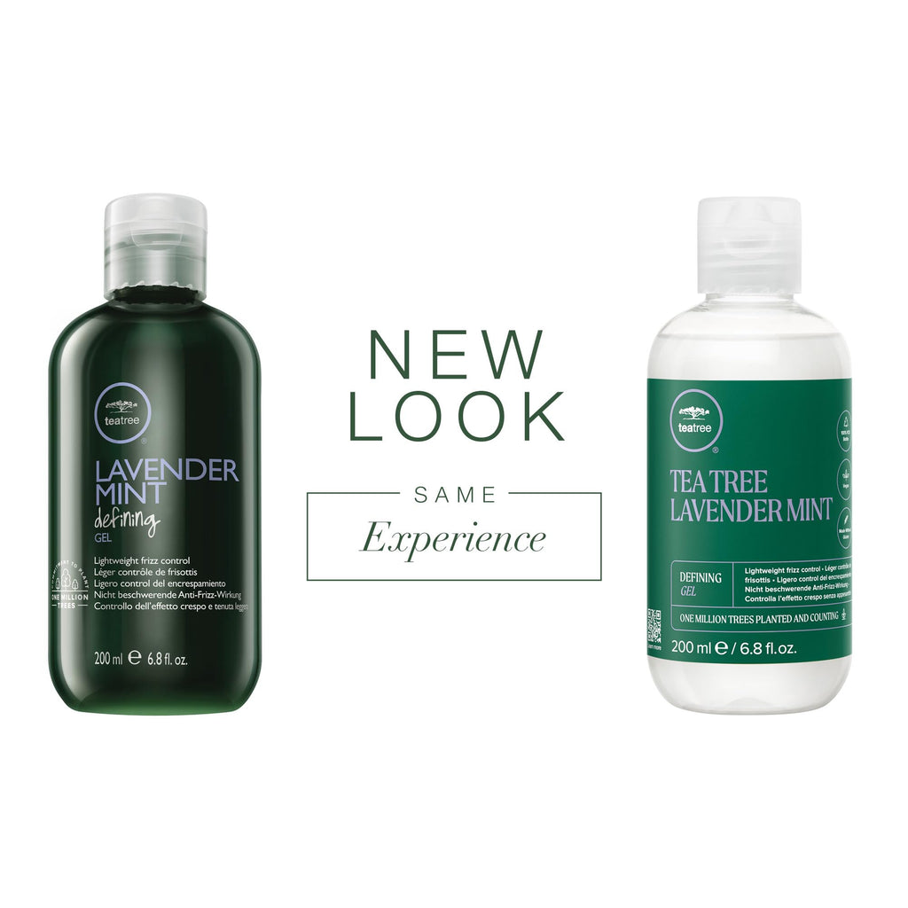 Tea Tree Lavender Mint Defining Gel – Lightweight Frizz Control for Coarse, Curly & Dry Hair (6.8 fl oz)