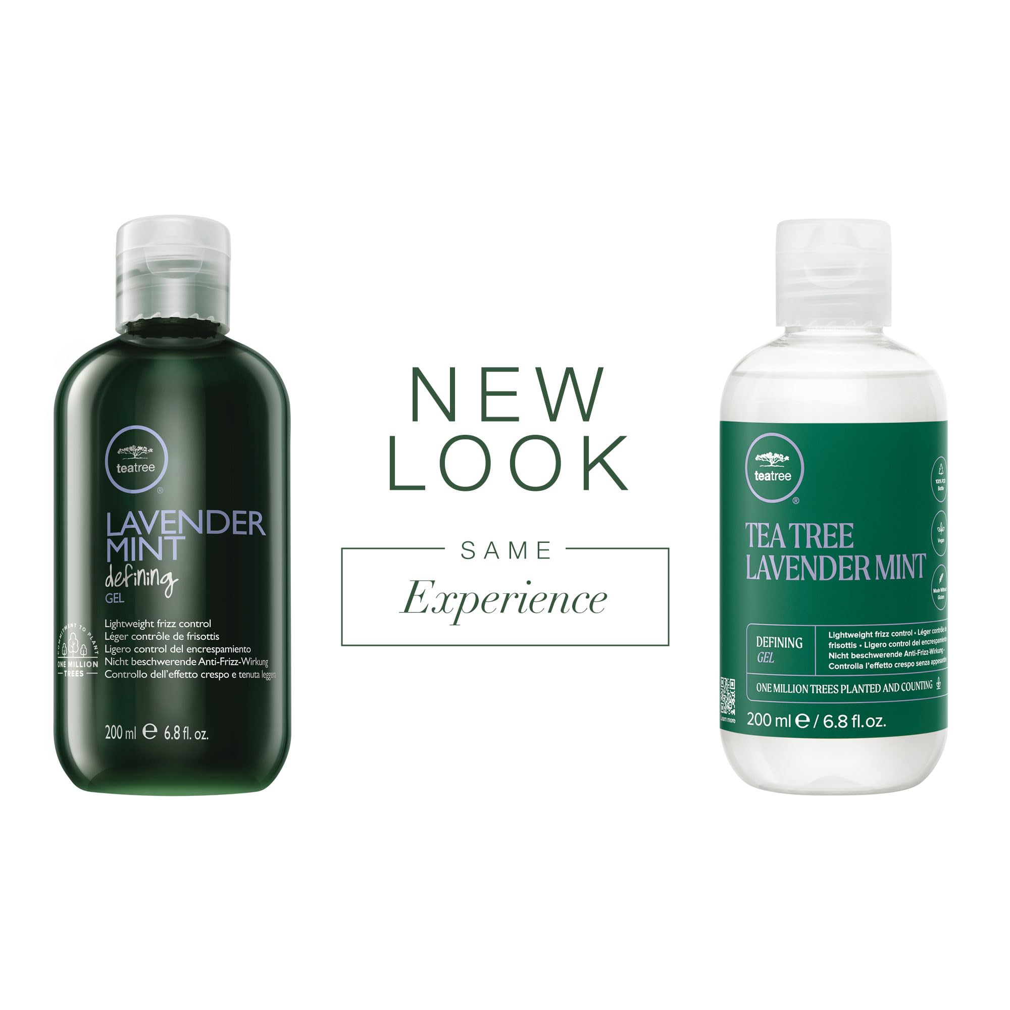 Tea Tree Lavender Mint Defining Gel – Lightweight Frizz Control for Coarse, Curly & Dry Hair (6.8 fl oz)