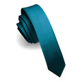 Teal Skinny Silk Tie