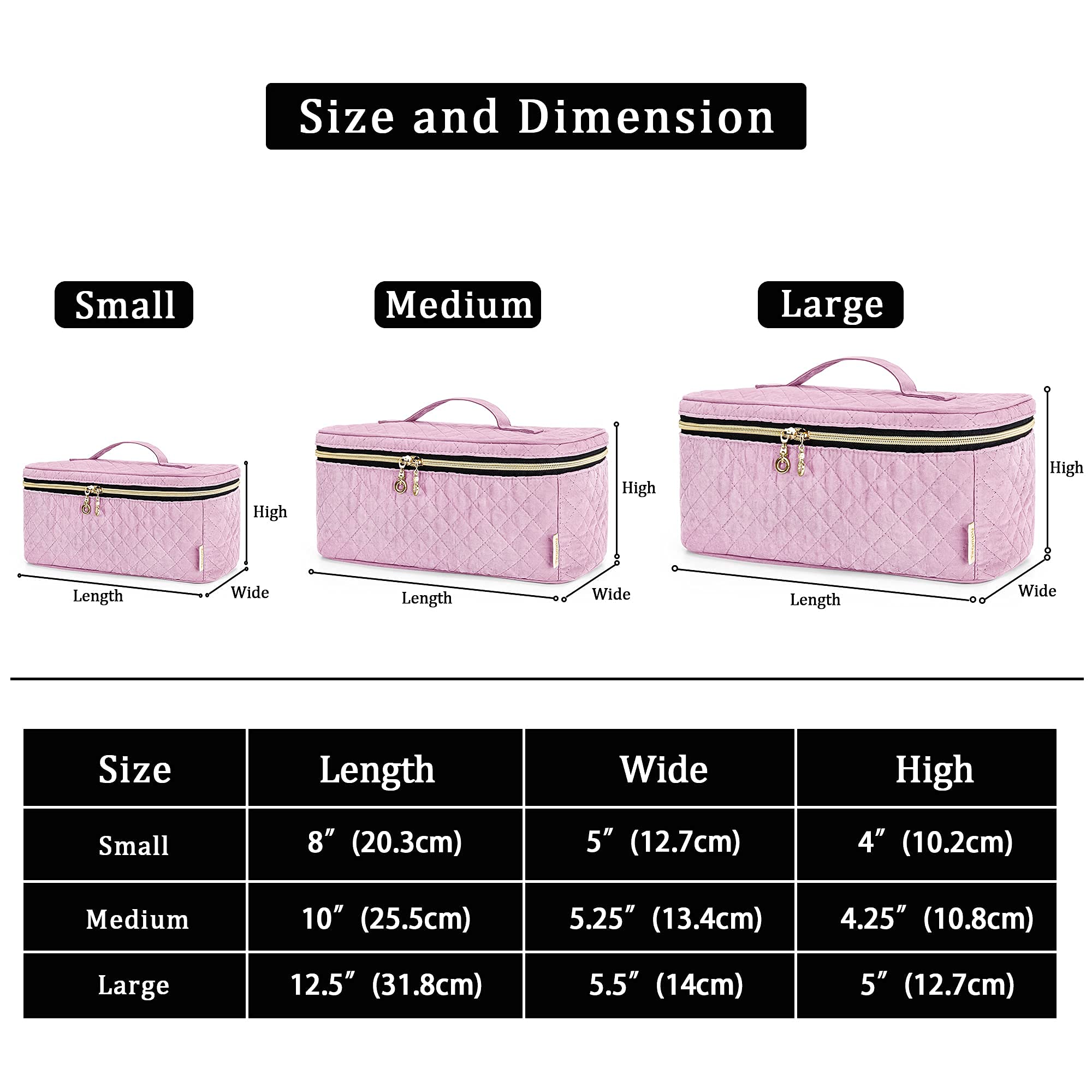 Teamoy Travel Makeup Brush Case | Organizer Bag for Brushes Up to 7 Inches | Pink (Bag Only)