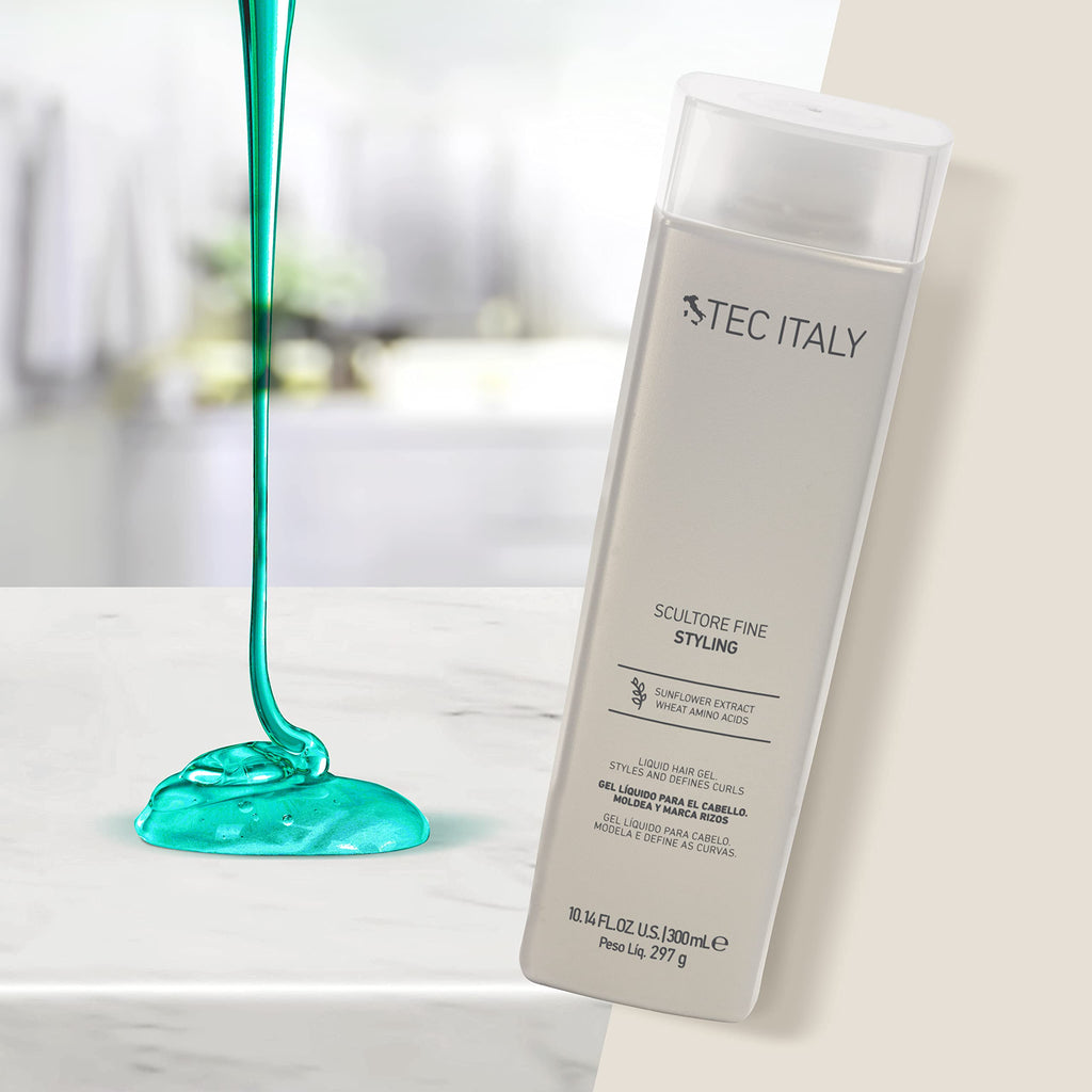 Tec Italy Scultore Fine Liquid Styling Gel 300 ml – Curl Definition & Flexible Hold