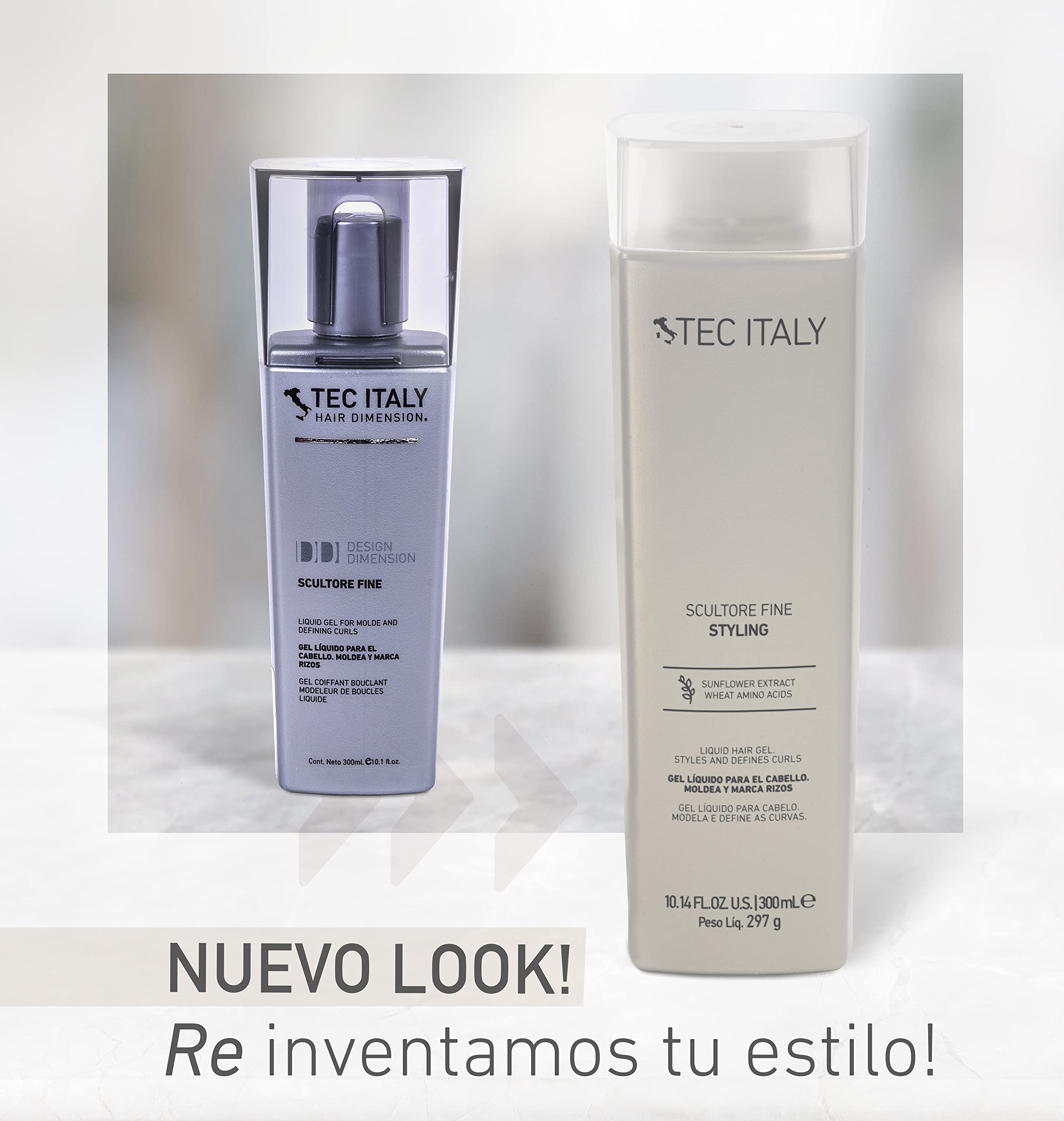 Tec Italy Scultore Fine Liquid Styling Gel 300 ml – Curl Definition & Flexible Hold