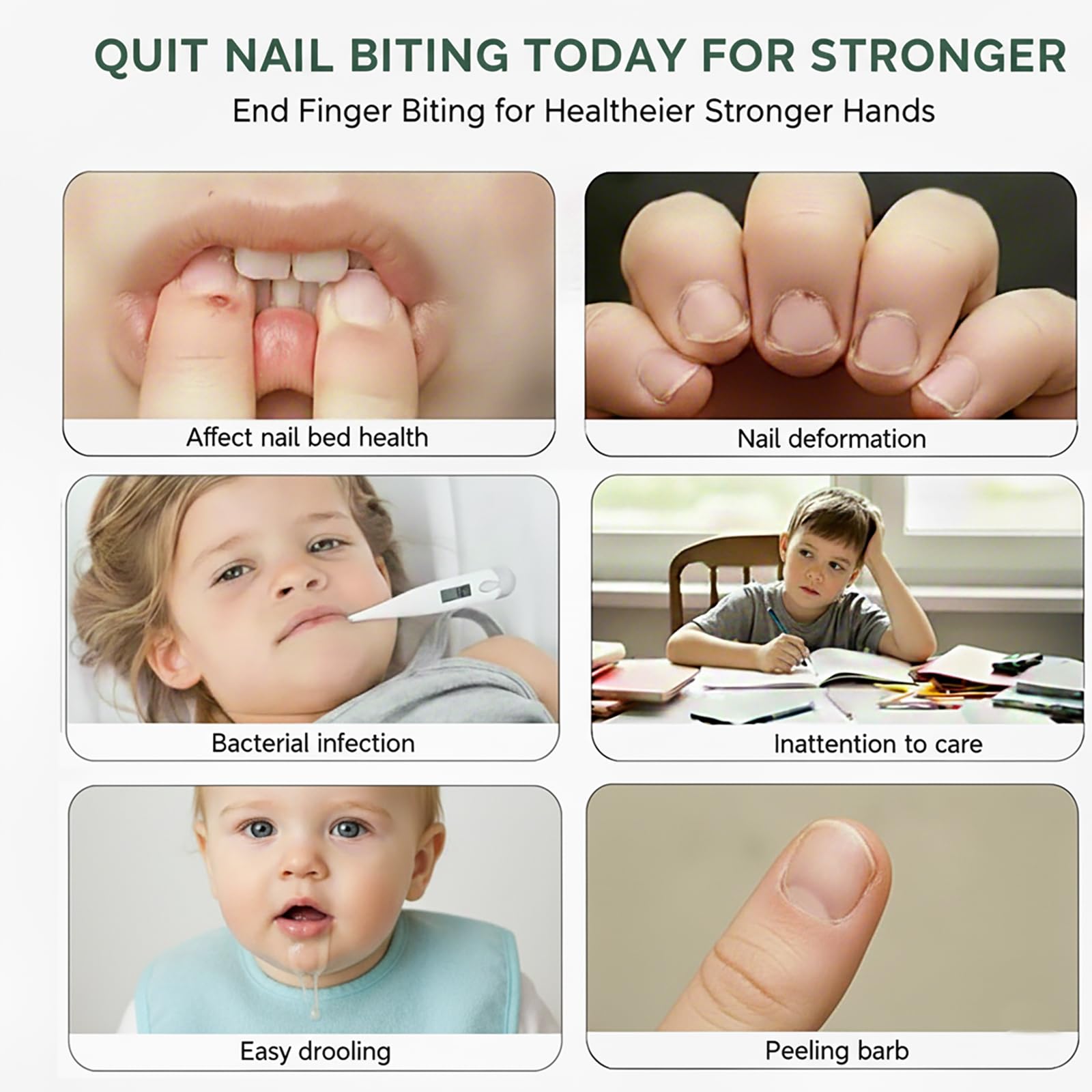 TEELAMP Nail Biting Treatment for Kids – 2 Pack Safe Bitter-Taste Deterrent