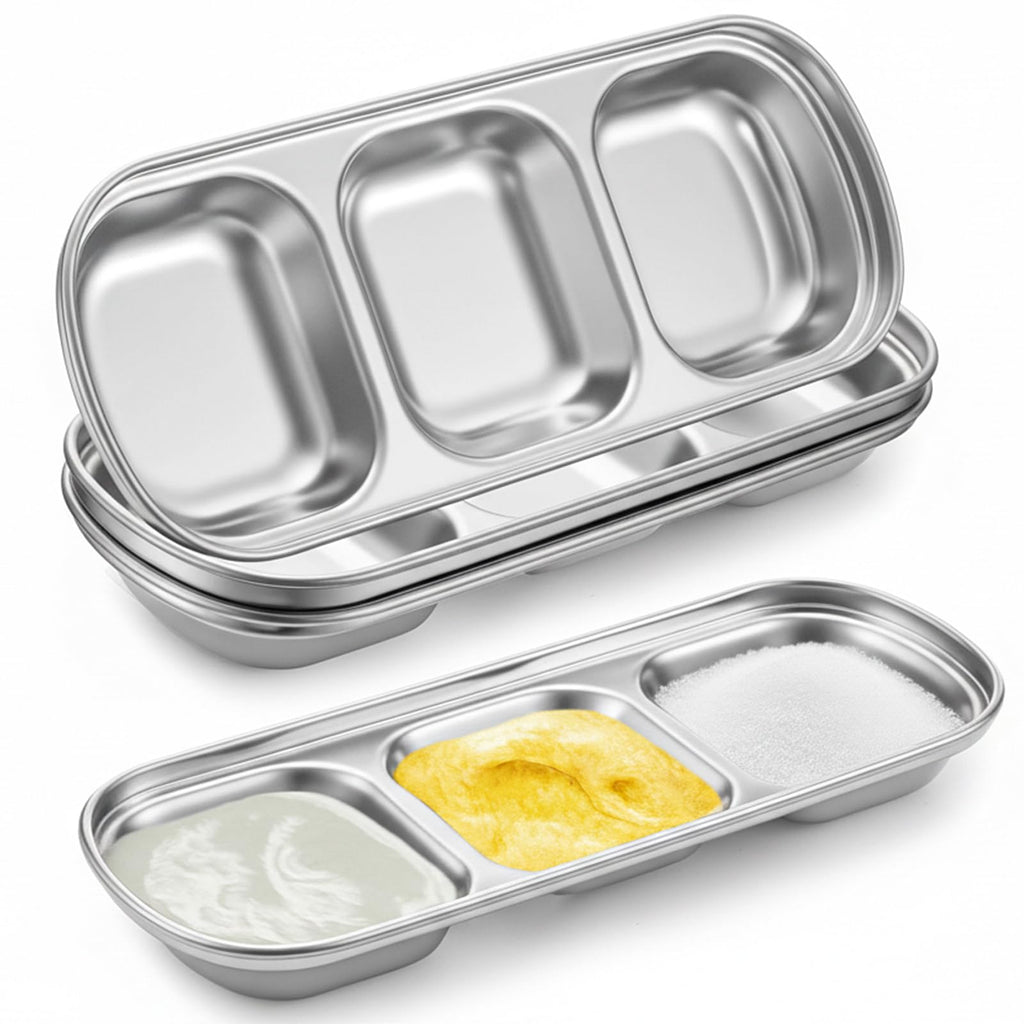 Teenyyou 4-Pcs Esthetician Bowls Set – Stainless Steel Face Mask Tray for Spa