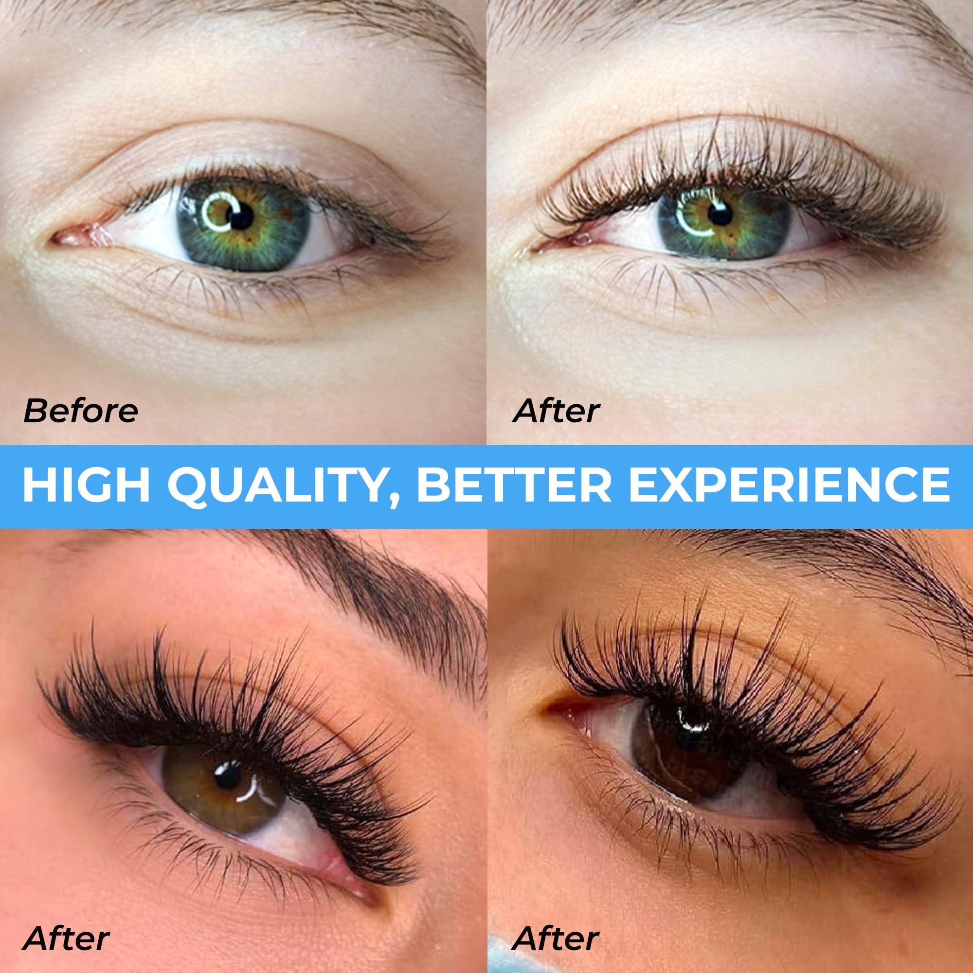TEGAN LASH 500 Wispy Premade Fans – Handmade Volume Lashes, 5D–9D, 0.05/0.07, C/CC/D Curl, 9–15mm