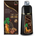 Temgofeau Hair Dye Shampoo for Gray Hair – 3-in-1 Herbal Color, 500ml (Dark Brown)