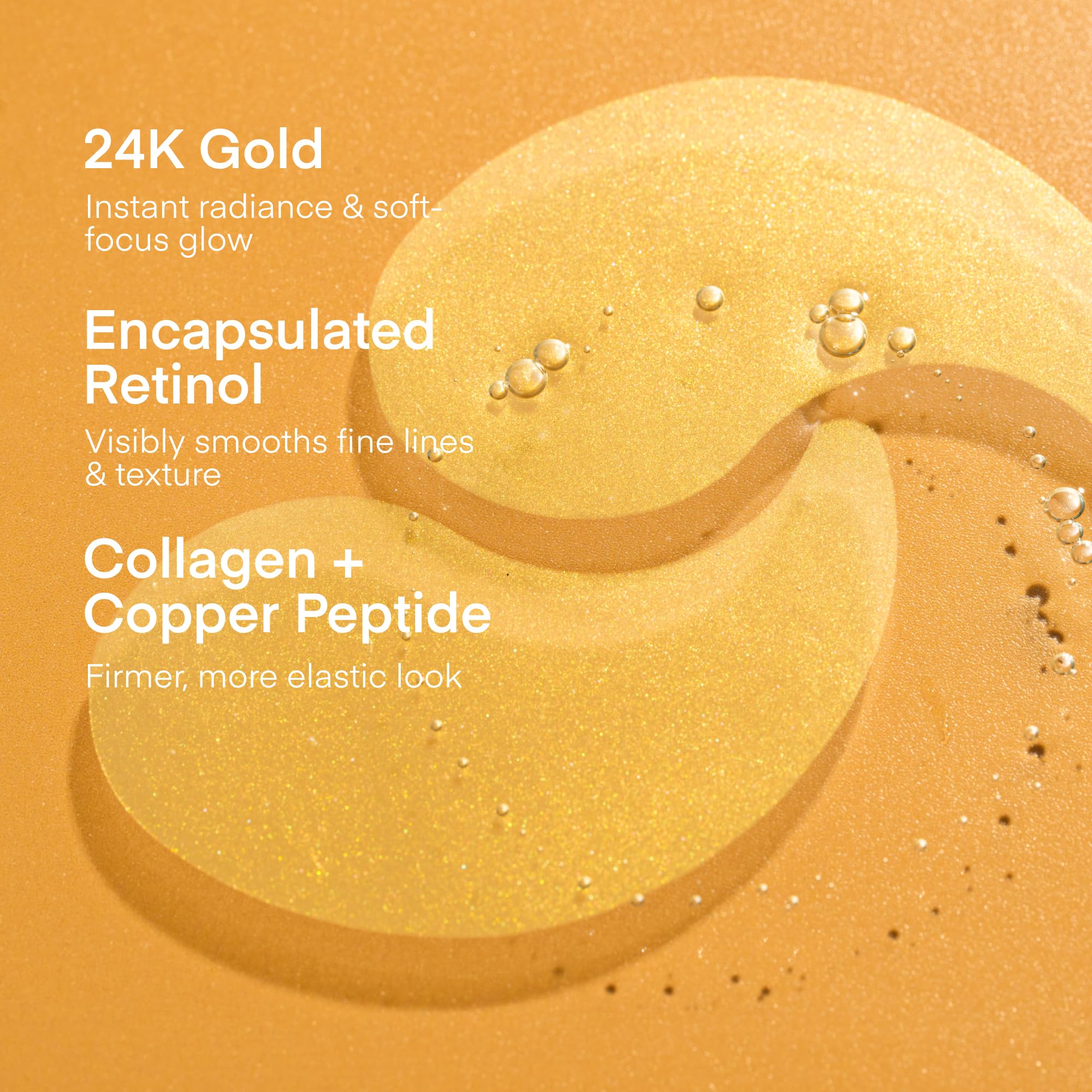 TEREZ & HONOR 24K Gold Retinol Eye Patches – 60-Patch Korean Hydrogel Set