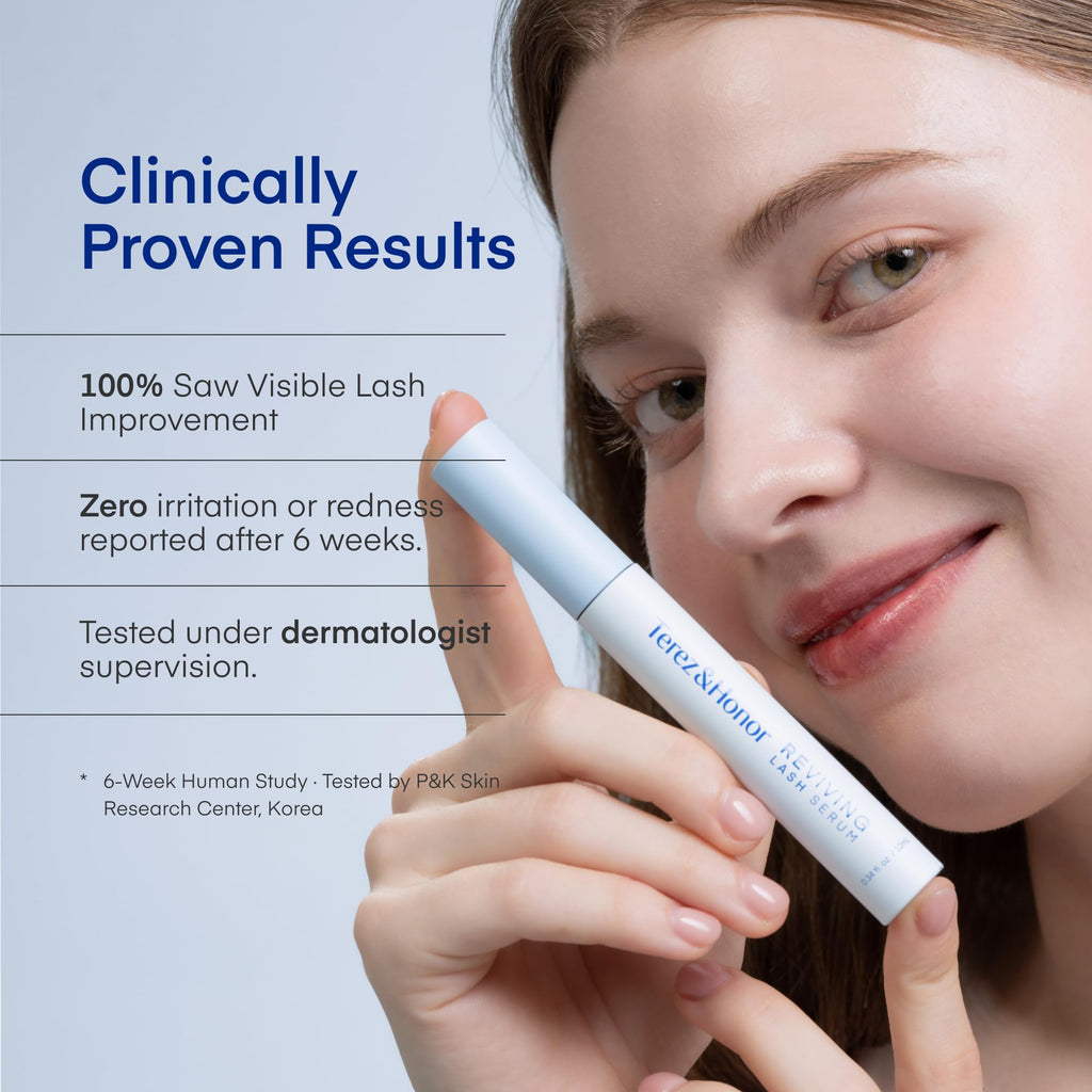 TEREZ & HONOR Reviving Lash Serum – Korean Vegan PDRN, Peptide & Biotin Lash Conditioner