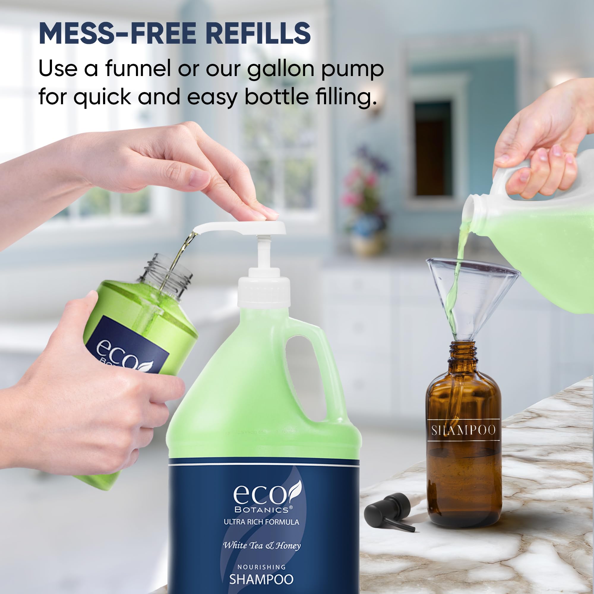 Terra Pure Eco Botanics Hotel Shampoo | 4-Gallon Refill Set for Dispensers