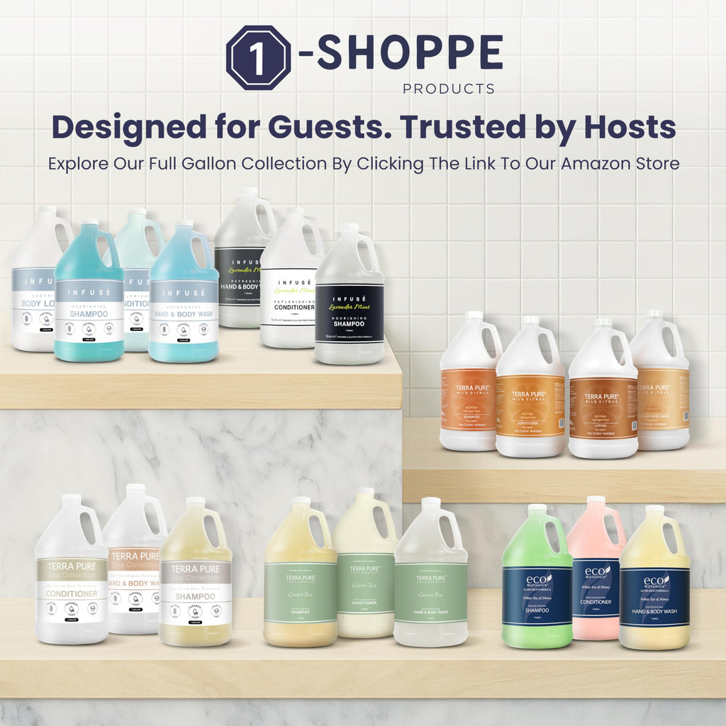 Terra Pure 1-Gallon Shampoo | Luxury Hotel Toiletry Bulk (128 oz) | Refill Dispensers