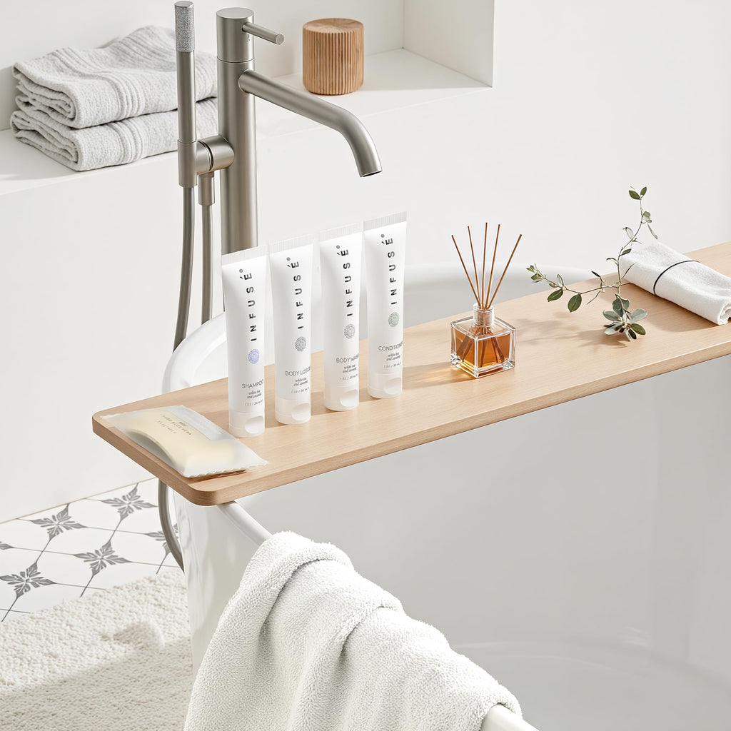 Terra Pure Infuse White Tea & Coconut Hotel Toiletries Bulk Set – 75 Travel-Size Pieces