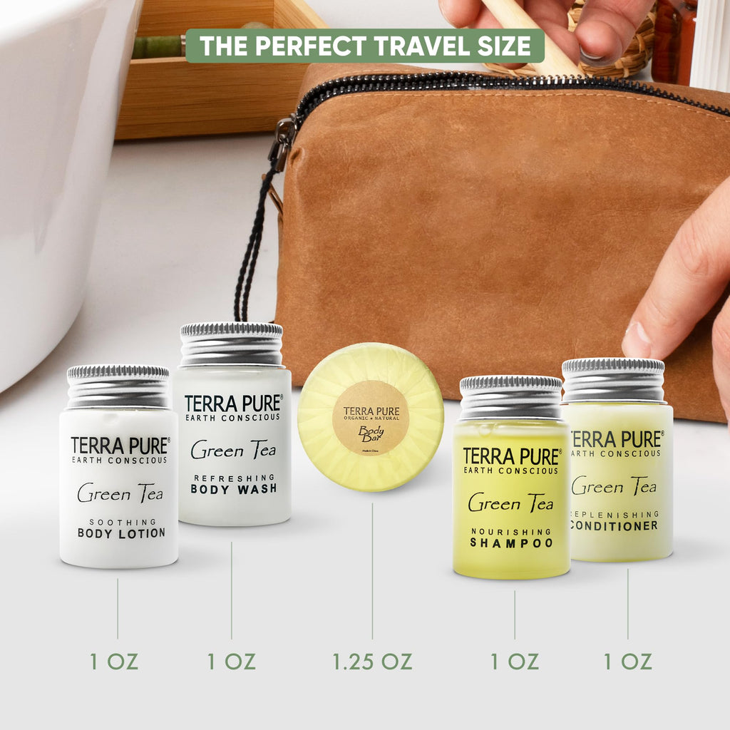 Terra Pure Hotel Soaps & Toiletries Bulk Set – 300 Travel-Size Amenities Kit