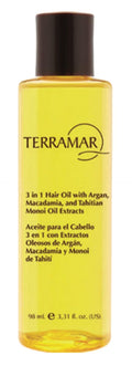 Terramar 3 in 1 Hair Oil (98ml) – Argan, Macadamia & Monoi for Nourish, Smooth, and Shine