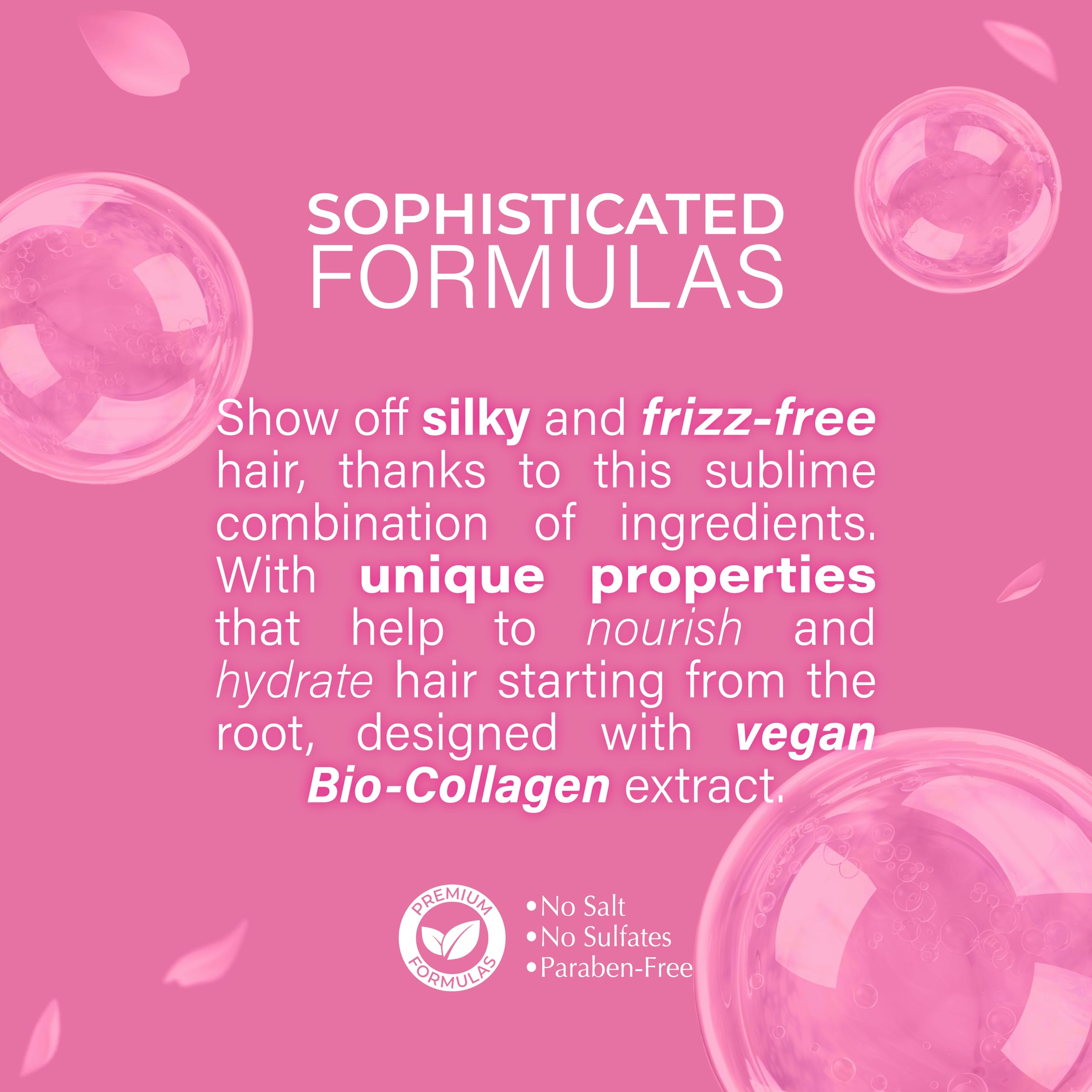 Terre De Vie Bio Collagen Shampoo – Plant-Based Frizz Control & Deep Hydration (Sulfate & Paraben-Free)