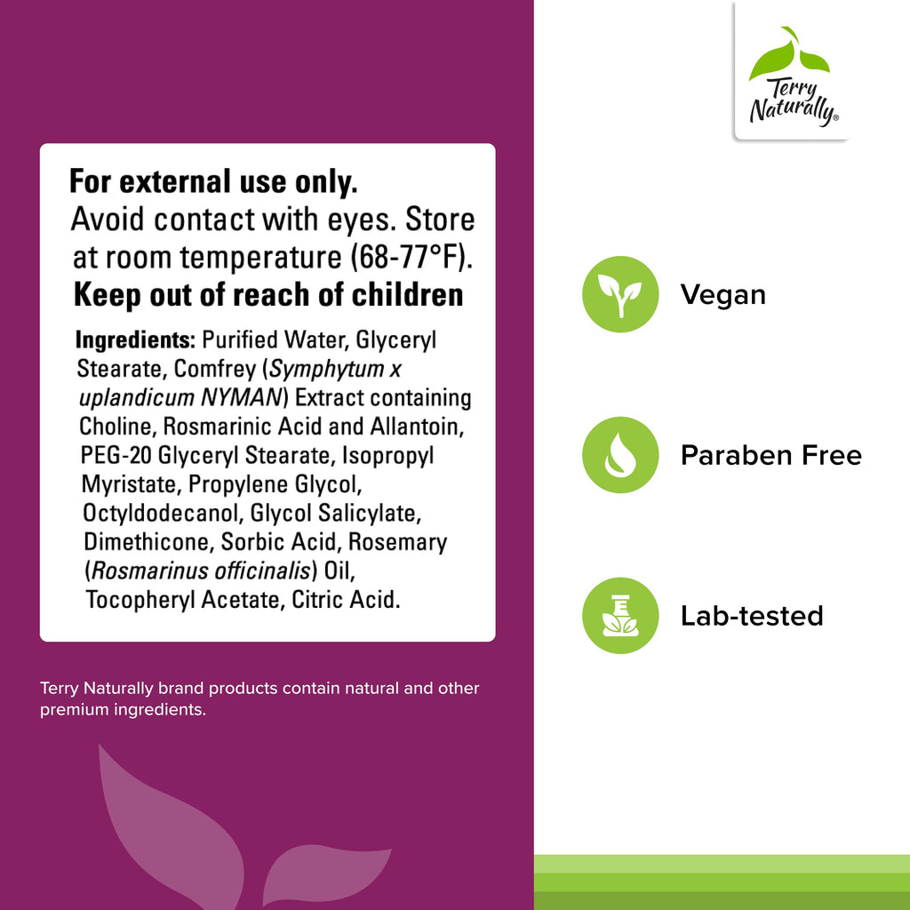 Terry Naturally Traumaplant Comfrey Cream – Non-Staining, PA-Free, 2-Pack