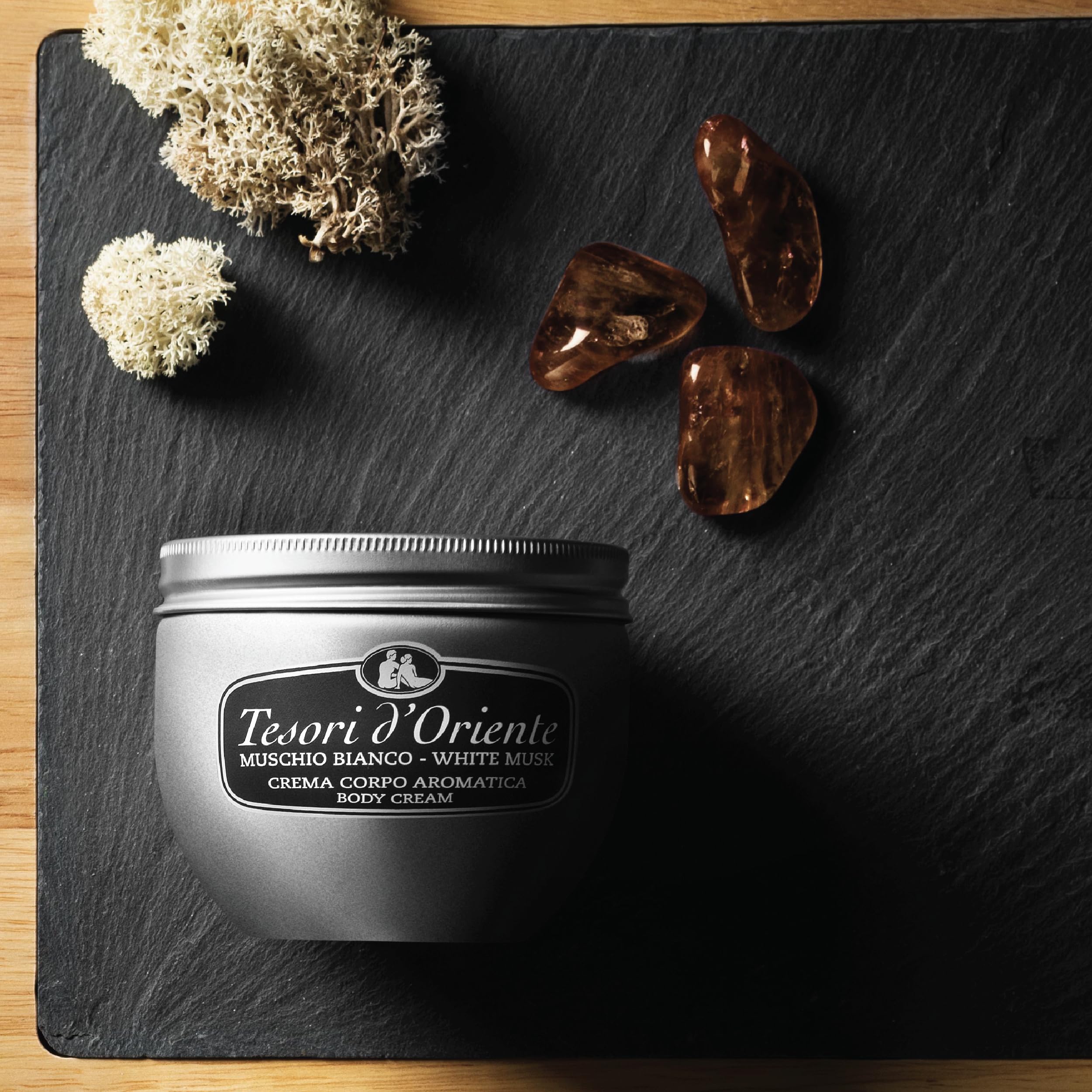 Tesori d'Oriente Body Cream for Women – White Musk, Made in Italy, 10.1 oz