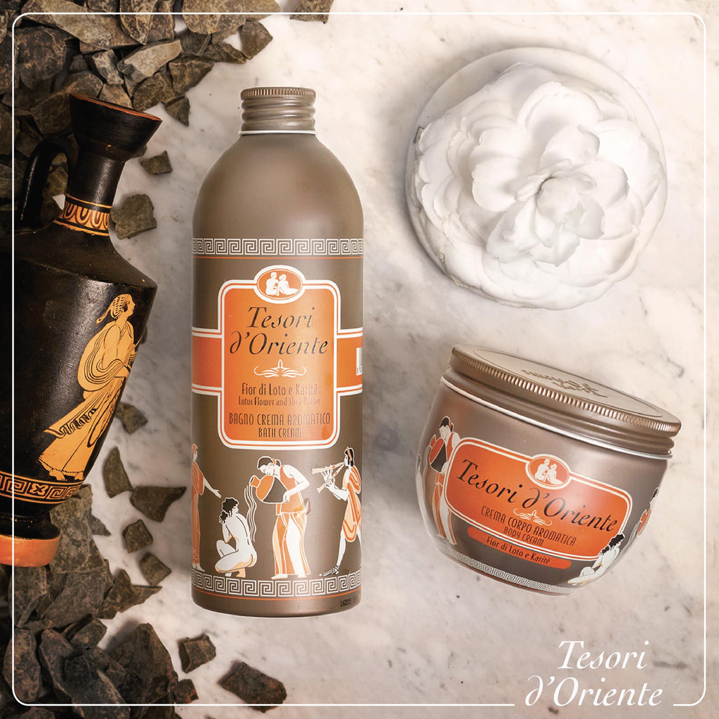 Tesori d'Oriente Fior Di Loto e Karité Bath Cream – Lotus Flower & Shea Butter, 500ml