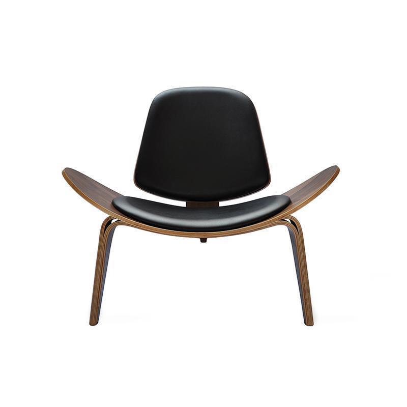 Hans Wegner CH07 Shell Chair, Black & Walnut