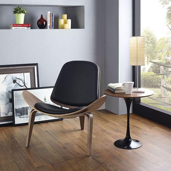 Hans Wegner CH07 Shell Chair, Brown & Oak