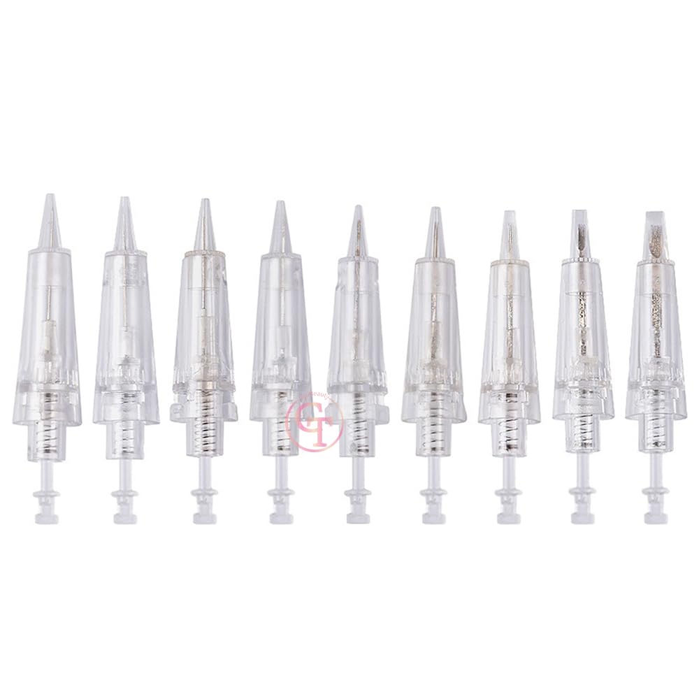 TgoBeauty 30pcs Disposable Tattoo Needle Cartridges for Permanent Makeup – Eyebrow, Eyeliner, Lip (0.18mm-0.30mm) 1P/3P/5P/5F/7F