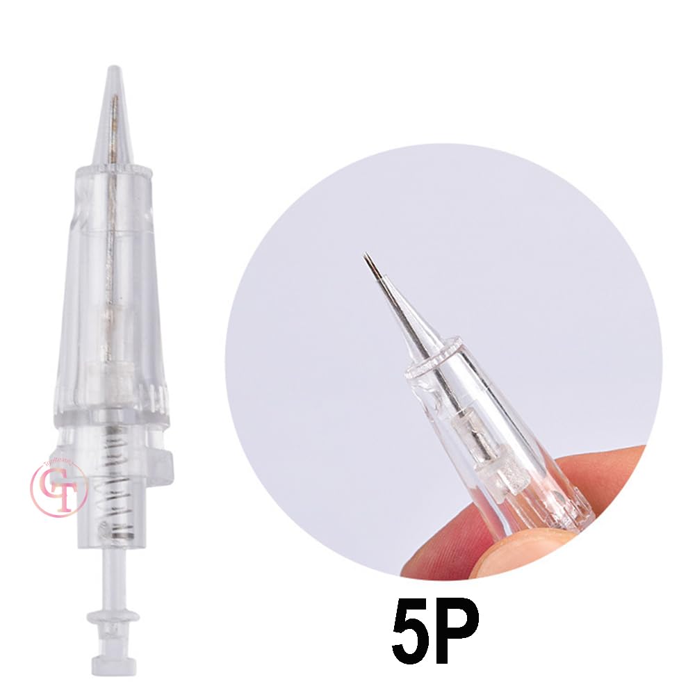 TgoBeauty 30pcs Disposable Tattoo Needle Cartridges for Permanent Makeup – Eyebrow, Eyeliner, Lip (0.18mm-0.30mm) 1P/3P/5P/5F/7F