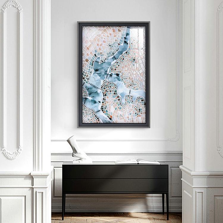 Thames Framed Wall Art Print 66*96cm