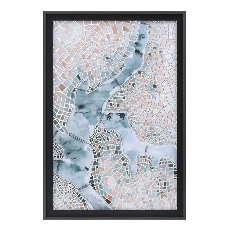 Thames Framed Wall Art Print 66*96cm