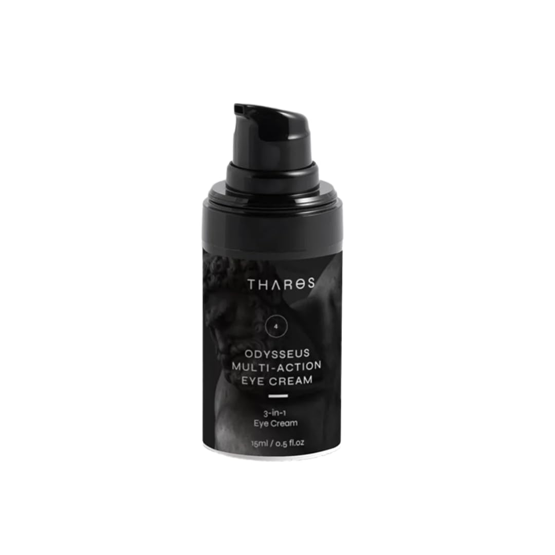 THAROS 3-in-1 Eye Cream for Men — Hydration, Calming, Hyaluronic Acid, Vegan