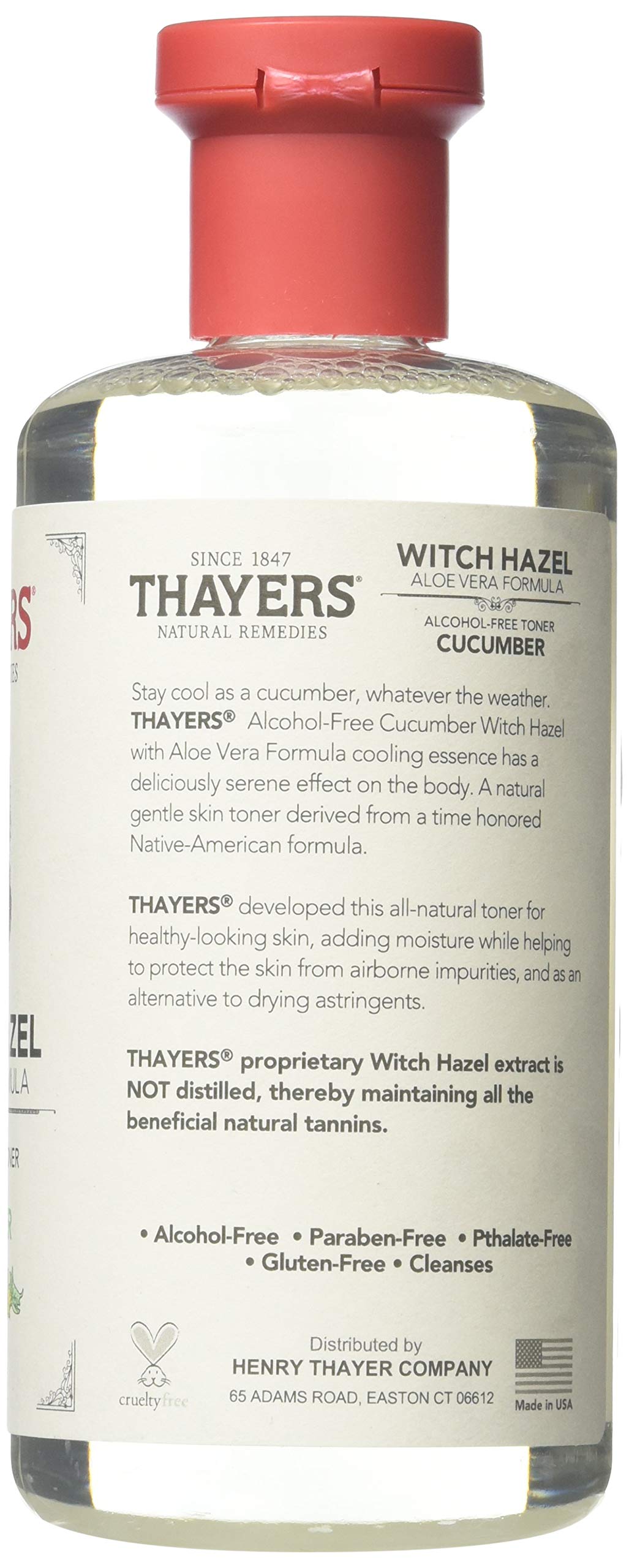 THAYERS Witch Hazel Toner with Aloe Vera & Cucumber – Alcohol-Free, 12 oz (Pack of 3)