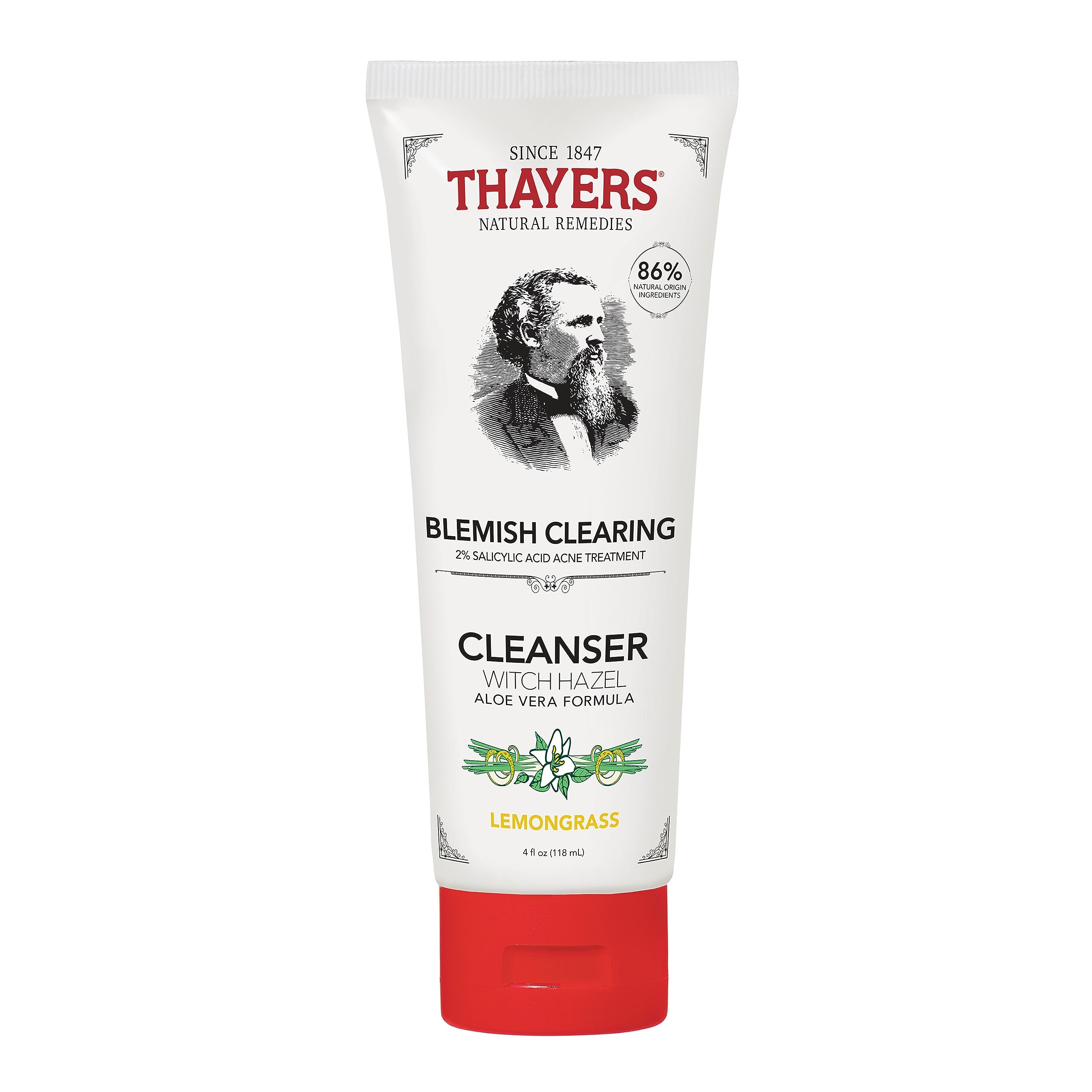 THAYERS Witch Hazel Blemish Cleanser, 4 oz  2% Salicylic Acid