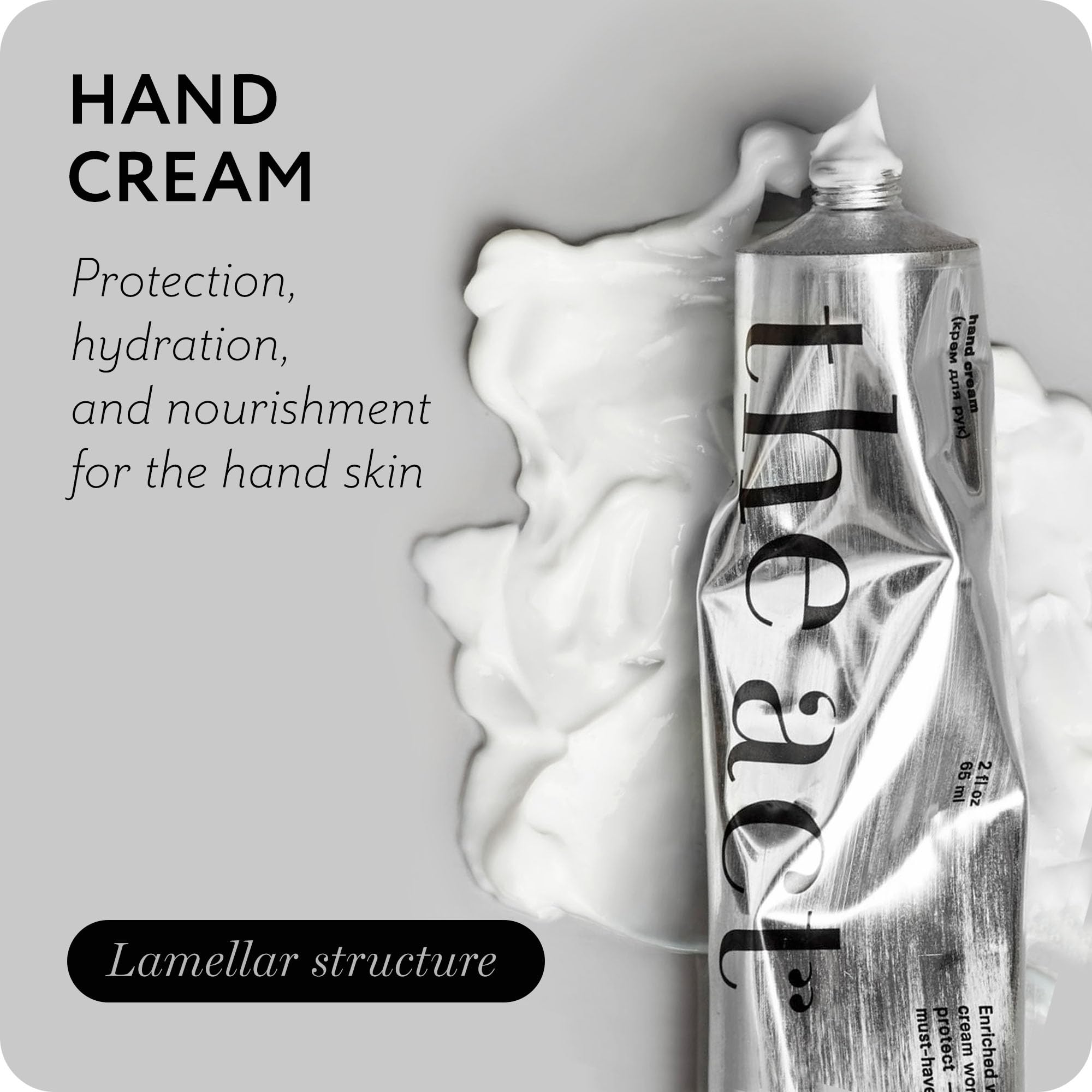 The Act Hand Cream – Deep Hydration with Lamellar Tech, Vitamins A & E (2 fl oz, Organic & Vegan)