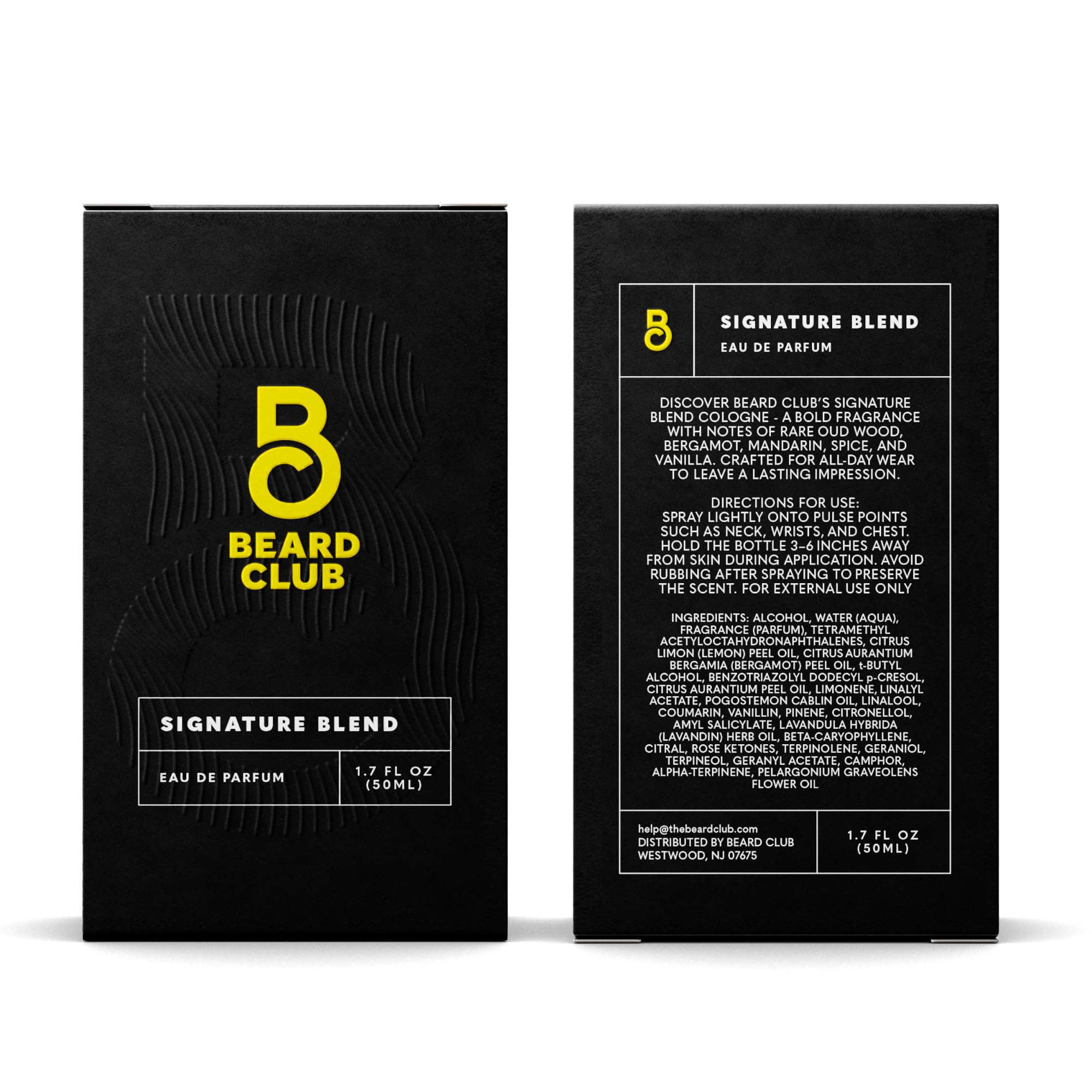 The Beard Club Signature Blend Mens Cologne – EDP 50ml | Bergamot, Pineapple, Cedarwood & Vanilla