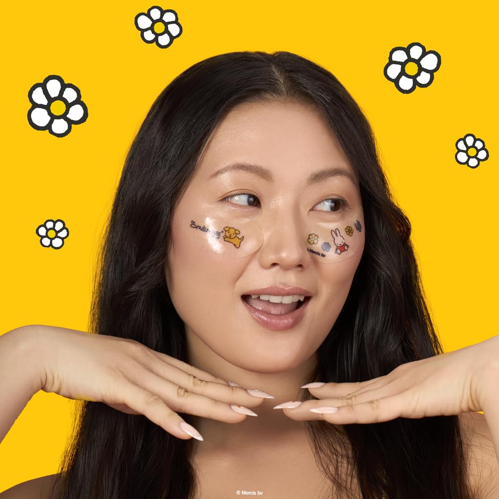 The Crème Shop x Miffy Calming Cloud Hydrogel Under Eye Patches – Pack of 5 for Dark Circles & Puffy Eyes