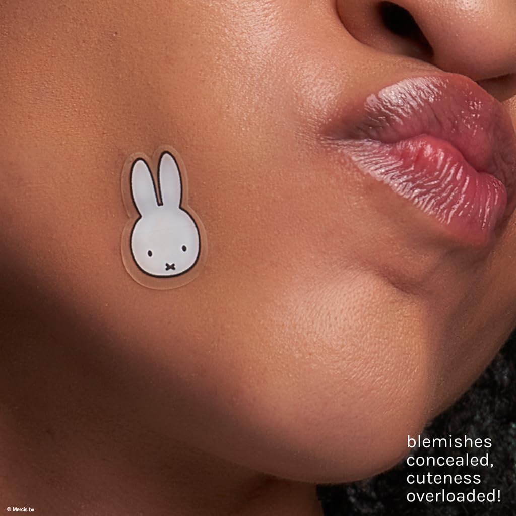The Crème Shop Miffy Clear Day Patches – Tea Tree & Witch Hazel Hydrocolloid Spot Patches (2 Pack)