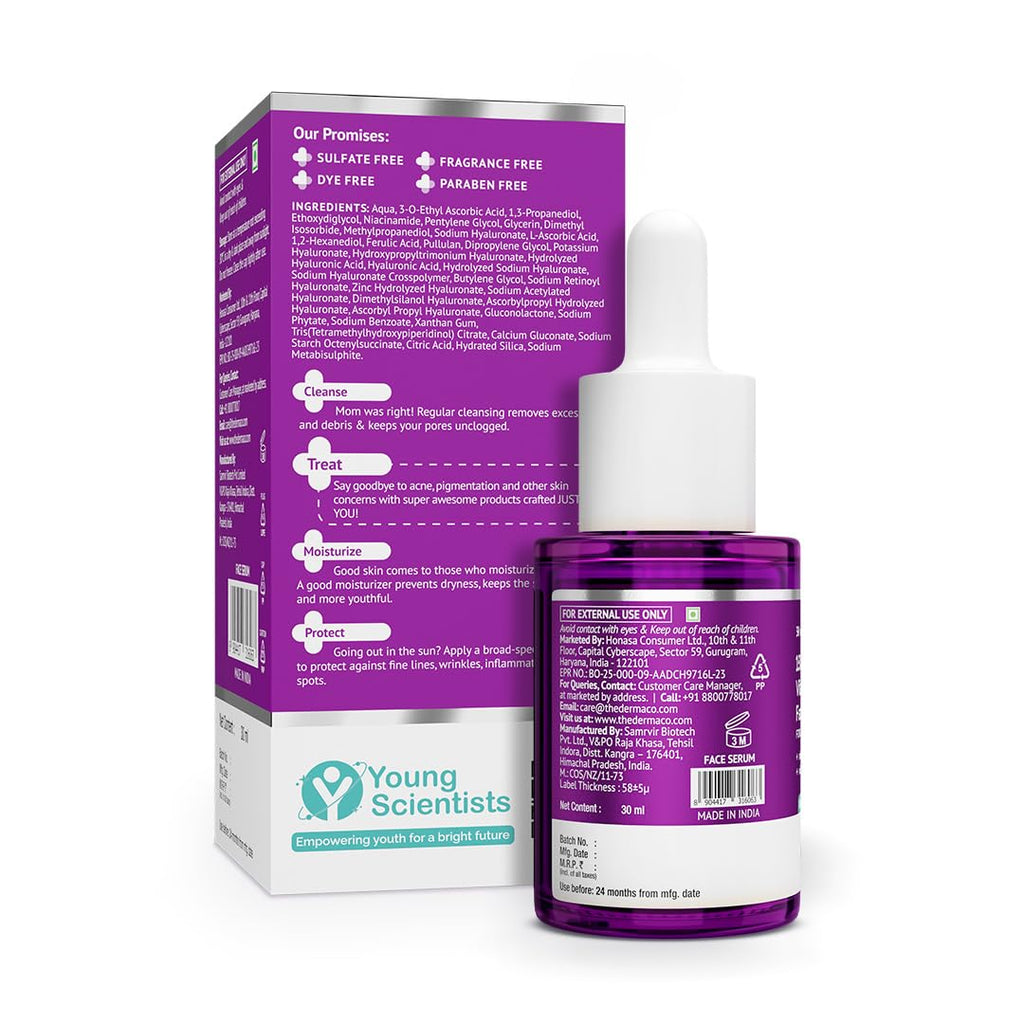 The Derma Co 15% Vitamin C Serum with 5% Niacinamide & Hyaluronic Acid – 30ml