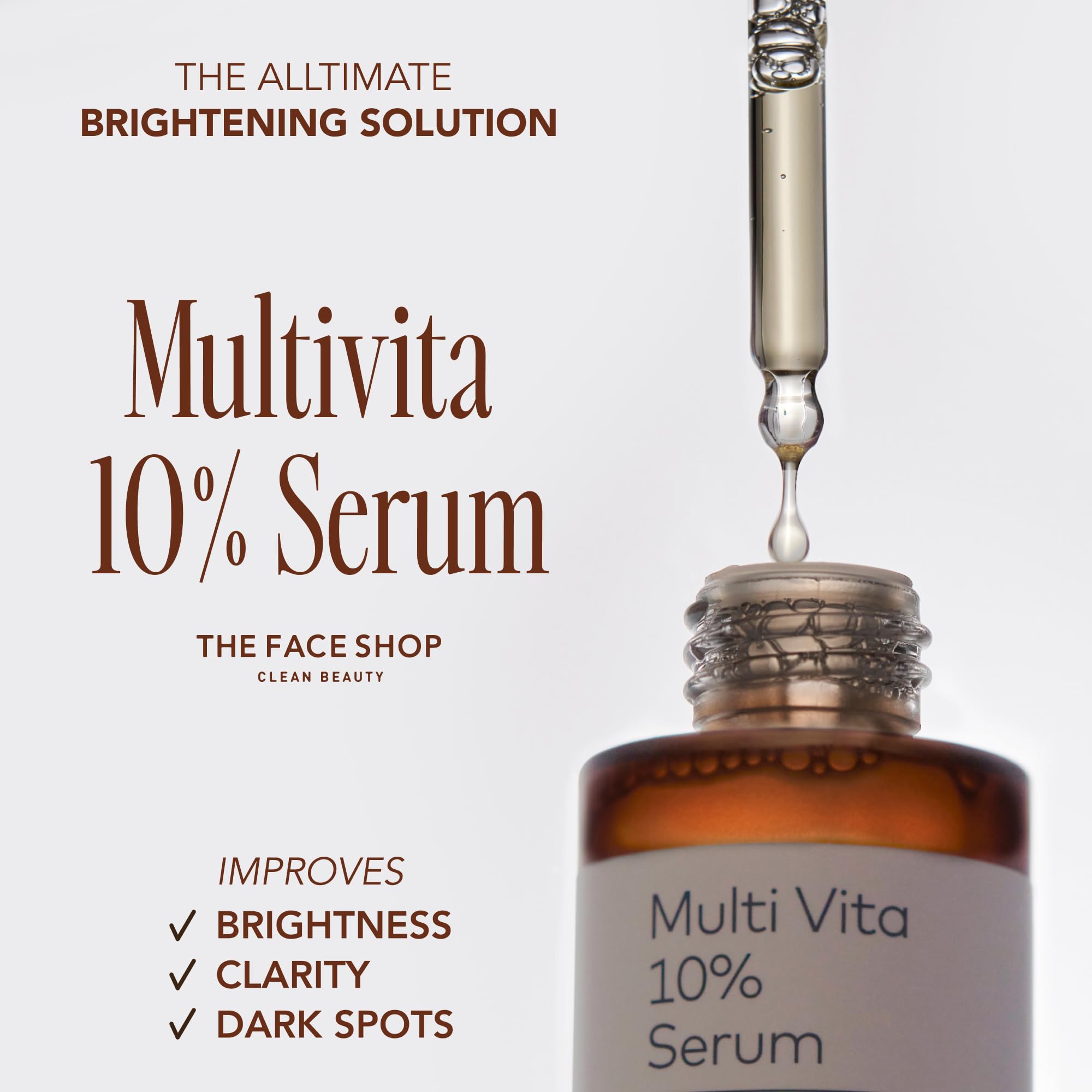 The Face Shop Alltimate Multivita 10% Serum | Brightening & Hydrating Vitamin C Serum
