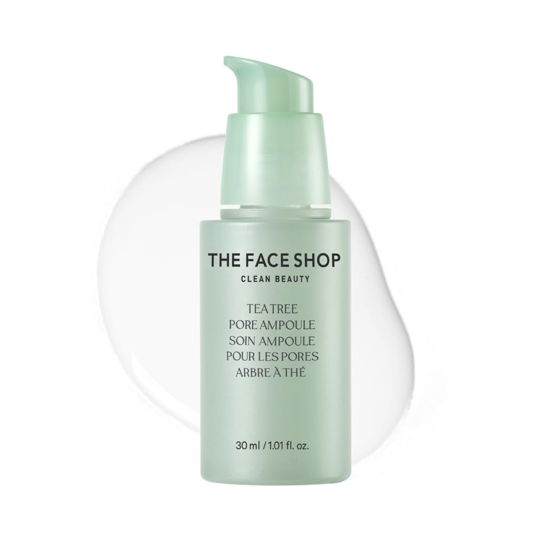 The Face Shop Tea Tree Pore Ampoule – Soothes & Hydrates, Refines Pores