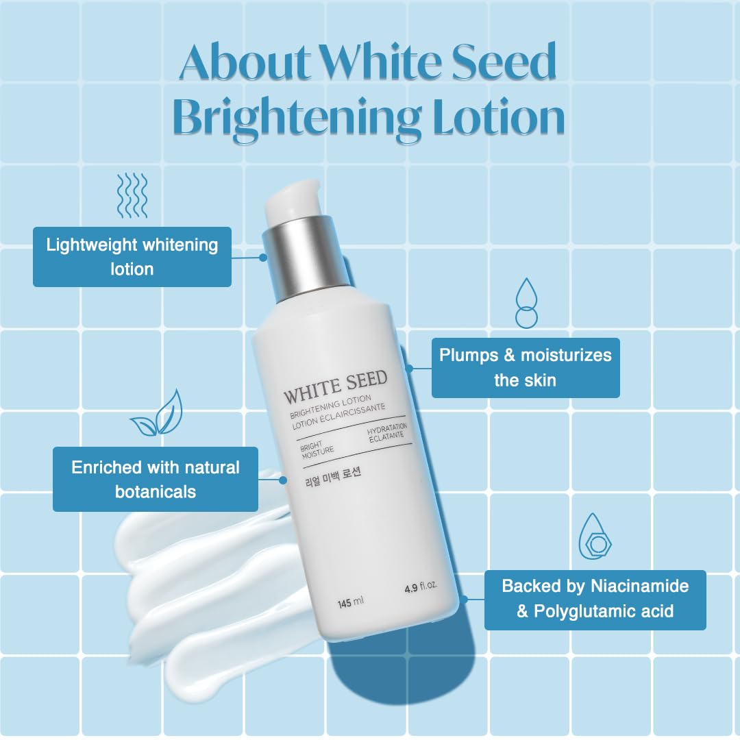 The Face Shop White Seed Brightening Lotion – Niacinamide Hydrating Moisturizer