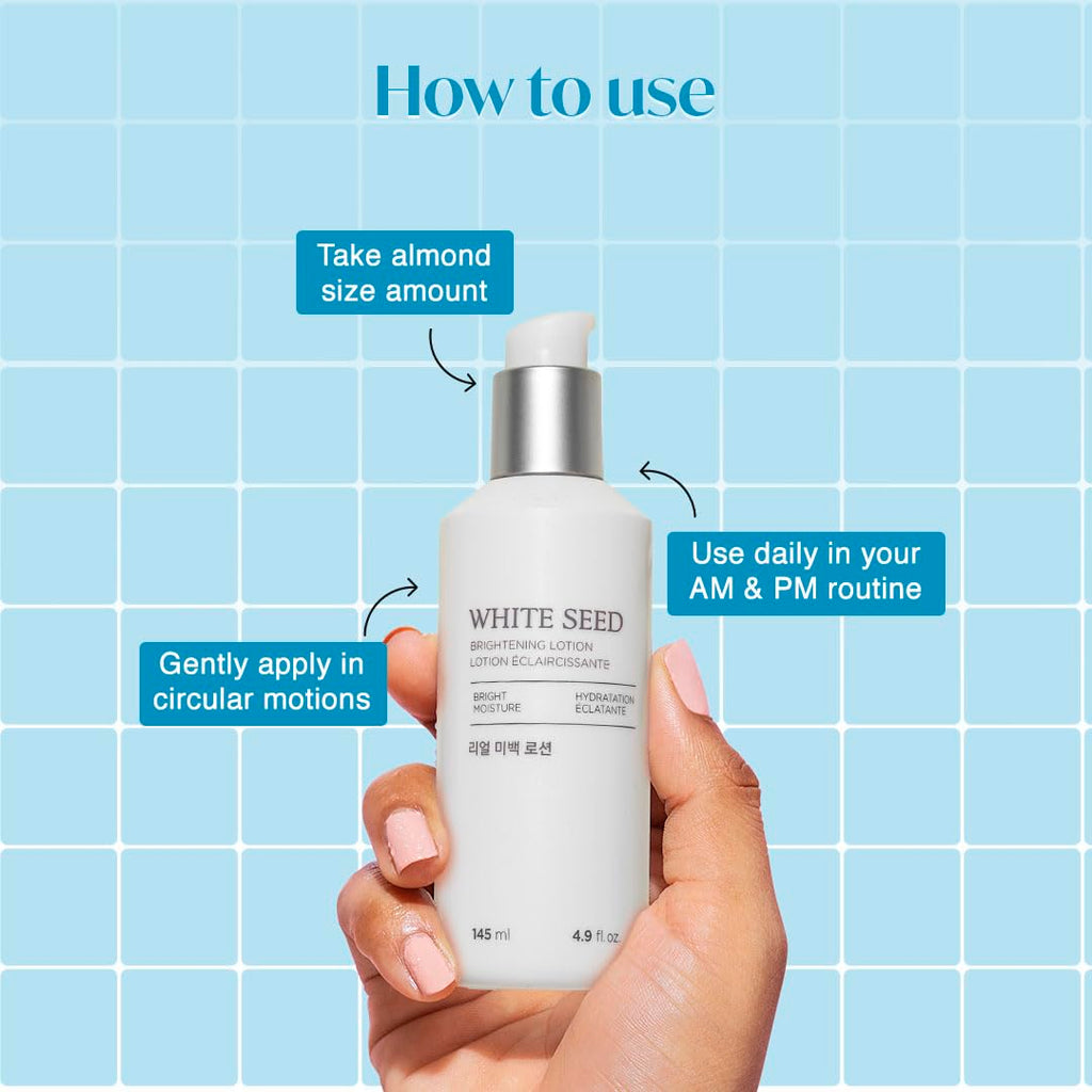 The Face Shop White Seed Brightening Lotion – Niacinamide Hydrating Moisturizer