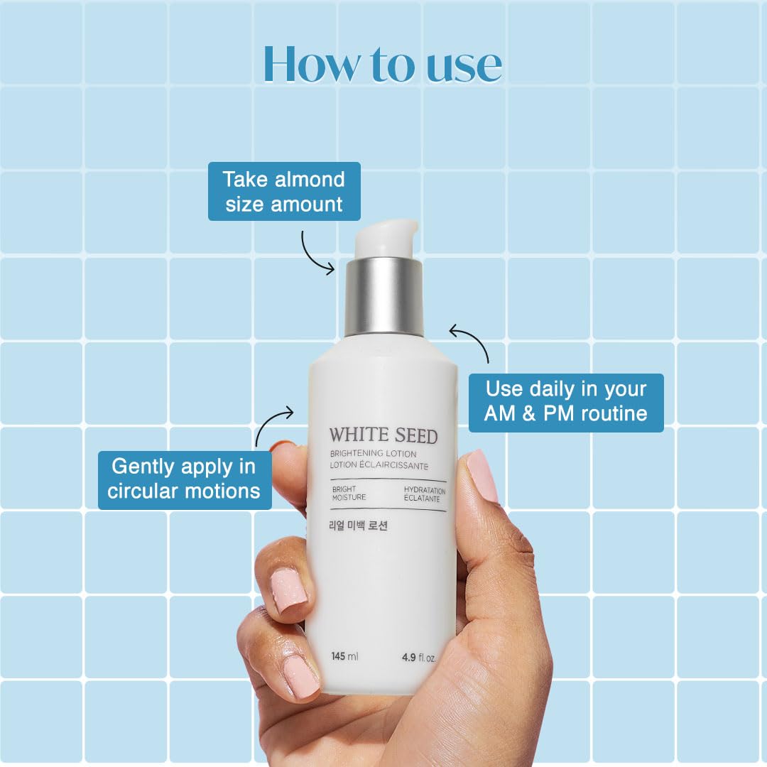 The Face Shop White Seed Brightening Lotion – Niacinamide Hydrating Moisturizer